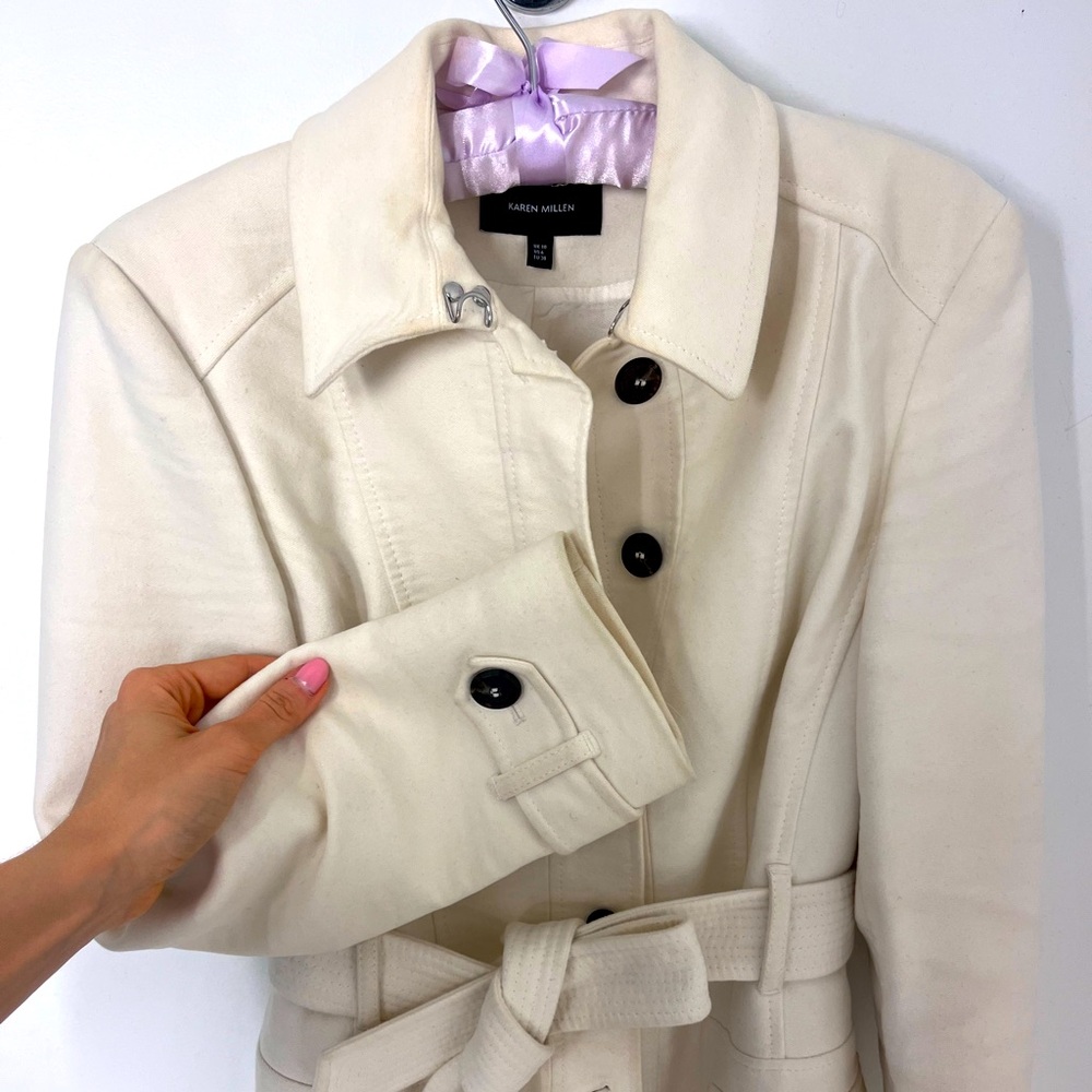 Karen Millen White trench Coat
